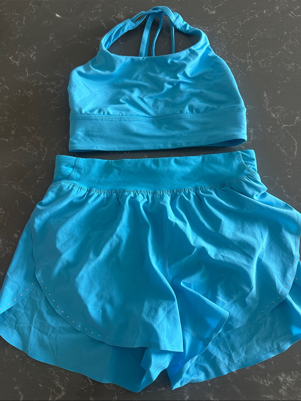 Lululemon Athletica Bright Turquoise Athletic Shorts